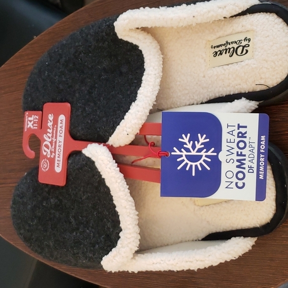 Dluxe by Dearforms Maci Slippers in Black Size 11/12 - Picture 2 of 10